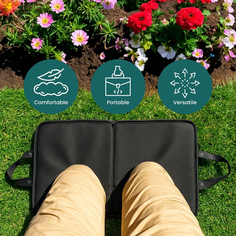 Green Thumbz Kneeling Pad - 1 Pack Foldable Memory Foam
