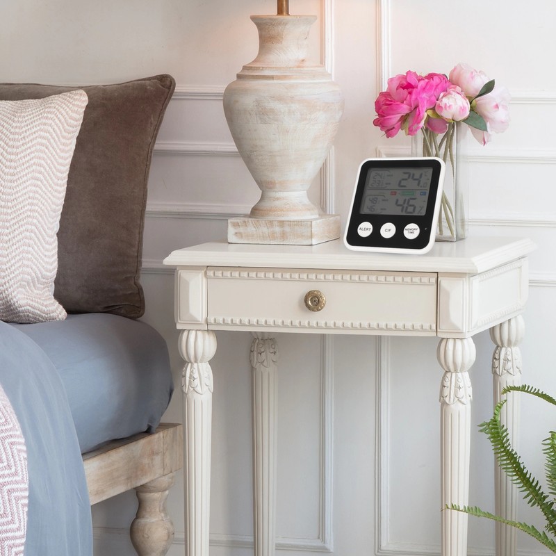 Room Thermometer 3.7in LCD Display High Accuracy Comfort Level Indicator