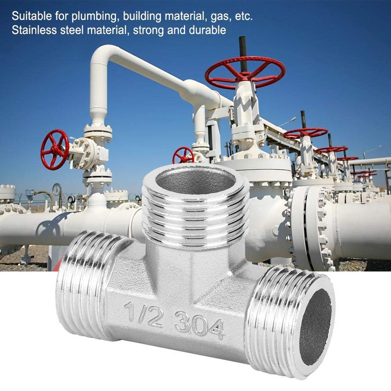1/2 Inch Tee Pipe Fitting, Pipe Threaded Pipe Nipples Stainless