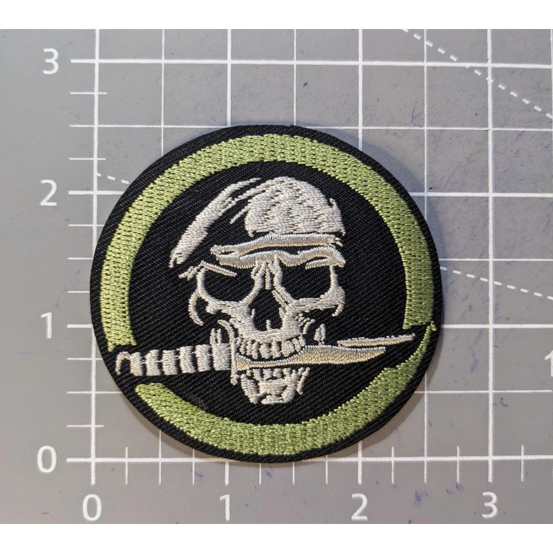 Unbranded Skull, Combat Knife, and Green Beret Patch Military Embroidered