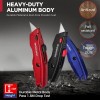 WORKPRO Premium Utility Blade Knife Retractable All Metal Heavy Duty