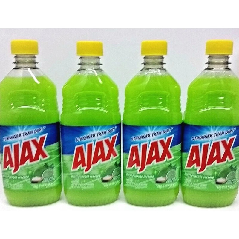 Ajaxx (LOT 4 Bottles) Ajax LIME w/ Baking Soda All