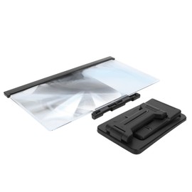 L20 12 Inch Mobile Phone Screen Amplifier 3D Desktop Phone Video Magnifier with Stand