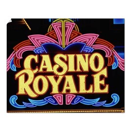 robertharding 8R 10x8 Print of Close-up of neon Sign for Casino Royale at Night in Las Vegas, Nevada (3659189)