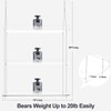 3-Tier Hanging Clear Plant Shelves for Windows, Acrylic Window Wall