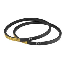 sourcing map A21 Drive V-Belts 21" Pitch Length 13mm Width 8mm Thick JIS Standard A-Section Rubber Drive Transmission Belt 2pcs