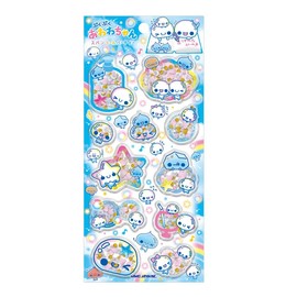 Kamio Japan Sticker Sequin Party Sticker Awawa-chan 230552
