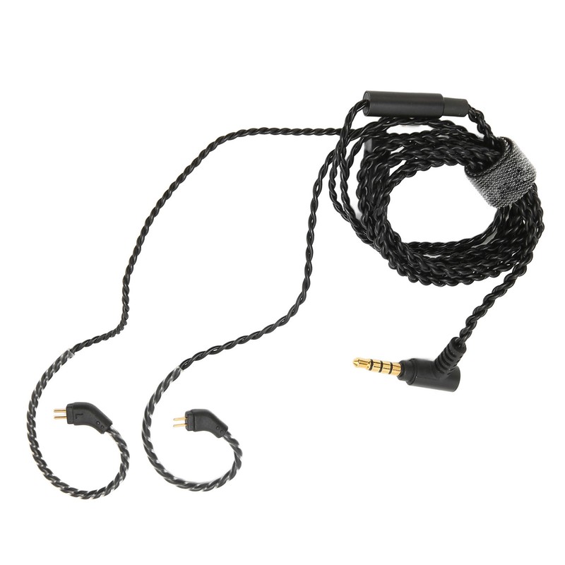 Earbuds Upgrade Cable 0.78mm 2 Pin 3.5mm Elbow Plug Pluggable