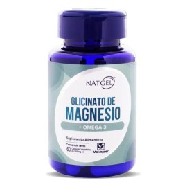 Glicinato De Magnesio + Omega 3 | 60 Capsulas Vcaps® Natgel - Sin Sabor