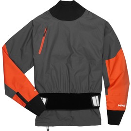 NRS Men's Stratos Semi-Dry Paddling Jacket (US, Alpha, Medium, Regular, Regular, Graphite)