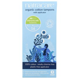 natracare Natracare Organic Cotton Tampons Regular Absorbency with Card Applicator, 1 Pack of 16 Tampons