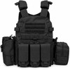 Military Tactical Vest – Adjustable Tactical Gear Carrier for Airsoft,