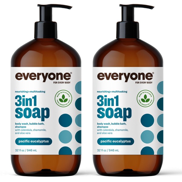 Everyone Everyone 3-in-1 Soap, Body Wash, Bubble Bath, Shampoo, 32