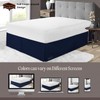 SGI 12 Inch Drop King Size Navy Blue Solid Bed