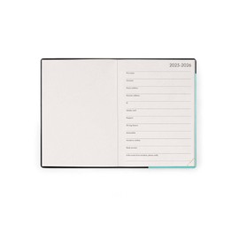 Legami - Weekly Planner 2025-2026, Aquatic Awe, 16 Months, Small, Calendar from September 2025 to December 2026, Closure with Elastic Band, FSC Certified Paper, Monthly Planner, 9.5 x 13.5 cm