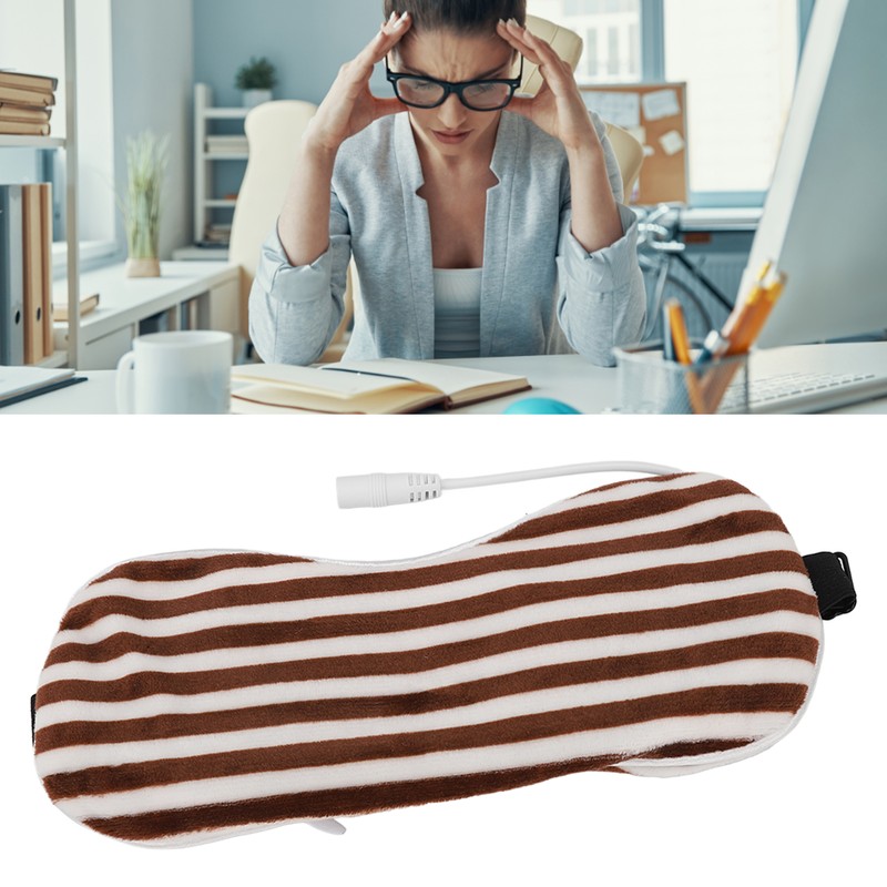 Heating Blindfold USB Hot Compress Adjustable Improve Sleep Nourish Eyes