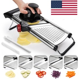 X Home Adjustable Mandoline Slicer Stainless Steel Vegetable Chopper Food Cutter