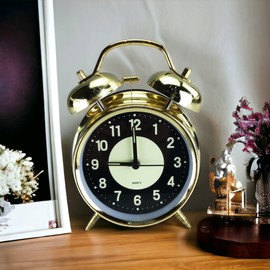 GMMH Desk Clock Nostalgic Antique Vintage Retro Metal Grandfather Clock Design
