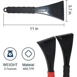 Victoper Ice Scraper for Car Windshield Scraper with Foam Handle 2 Pack Snow Scraper Heavy-Duty Frost and Snow Removal Tool for Window Scraper