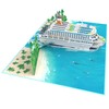 MOKIO MOKIO® Pop-Up Karte Reise – Kreuzfahrschiff – 3D Grußkarte