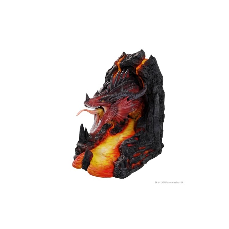 D&D Bookends: Red Dragon | Shelf Decorations | Dungeons and