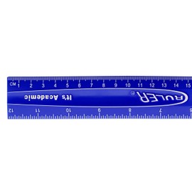 It's Academic Flexi Rulers, 12-inch Flexible Non-Breakable Ruler, 12-Pack, Blue
