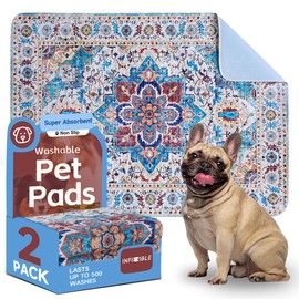 Washable Pee Pads for Dogs, 2 Pack Reusable Puppy Pads 40"x26", Washable Waterproof Large Dog Bed Pad, Super Absorbent & Leakproof Reusable Pee Pad for Whelping Training and Nursing Supplies
