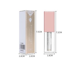 Hppsctink Lidschatten flüssig, 3.8g Funkelnder Lidschatten flüssig, Perlglanz Lidschatten flüssig, Nicht-verschmierend, Wasserfest & langanhaltend, Diamant Weiß, eyeshadow