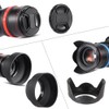 Andoer 72mm Lens Filter Kit UV+CPL+FLD+ND(ND2 ND4 ND8) with Carry