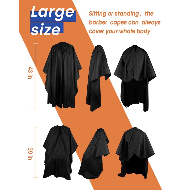 MoHern Barber Cape, 2PCS Waterproof Polyester Salon Hair Cutting Cape,