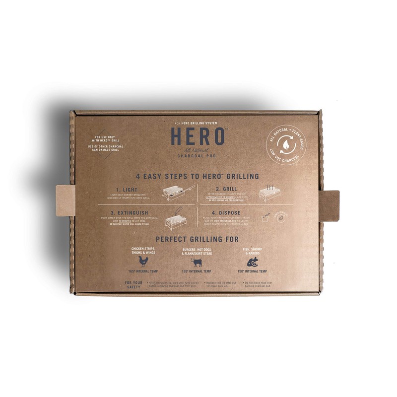 Fire & Flavor HERO Pods Charcoal Grill Pod 2 Pack