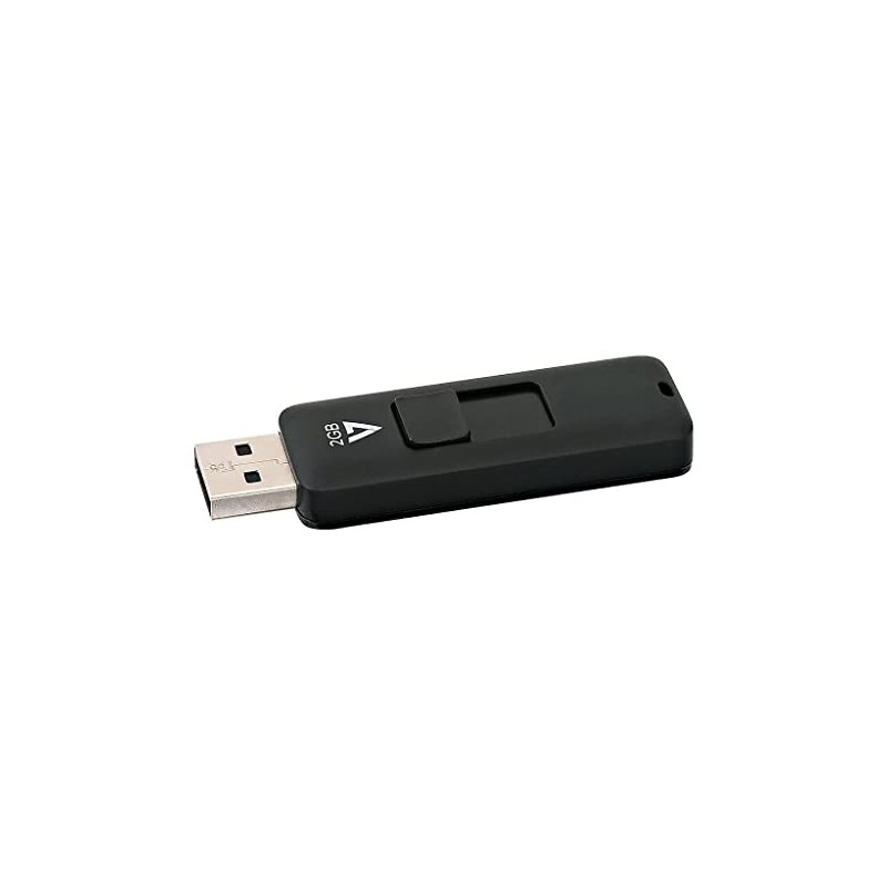 V7 2GB USB 2.0 Flash Drive with Retractable USB Connector