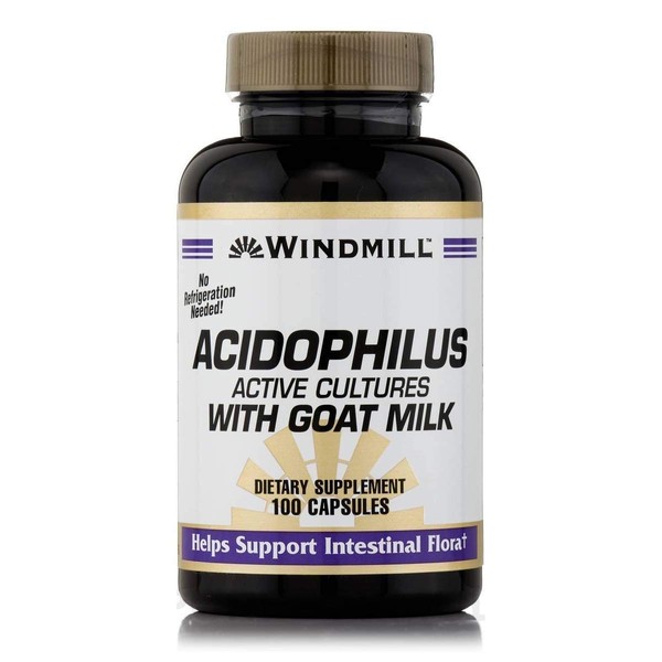 Acidophilus W/Goat Milk Caps 100's Windmill