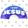 Yall Need Jesus Large Bamboo Folding Clack Hand Fan for