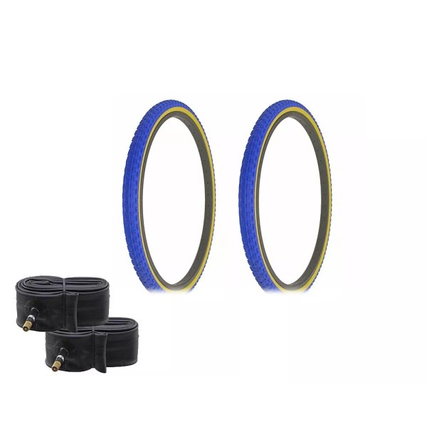 Duro PAIR OF BLUEGUM BICYCLE DURO BMX TIRES W/TUBES IN
