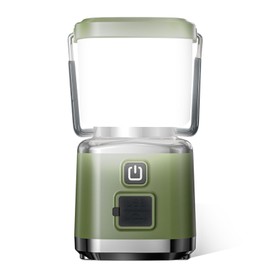 LED Camping Lantern Rechargeable, Allspark LED Lantern Flashlight, Magnetic Attraction, 4 Light Modes, IPX4 Waterproof,Emergency Light for Home Power Outages, Hurricane, Storm,Outdoor Hiking(Green)