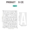 ​6 Sheets Iron on Letters, 2 Inch White Vinyl Iron