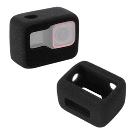 HSU 2 Pack Foam Windslayer for Insta360 Ace Pro, Windscreen Noicse Reduction Housing for Outdoor Audio Video Recording