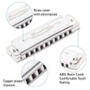 East top Blues Harmonica Key of A, 10 Holes Diatonic