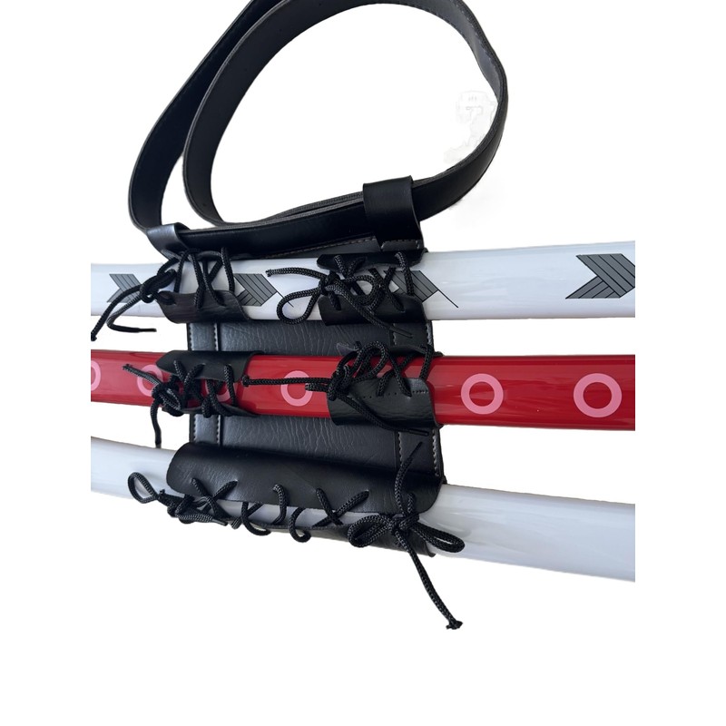 Kodeqian Sword Bag Adjustable Carry Case 3 Sword Holder Katana