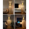 Lightdot 64.6IN Gold Floor Lamp Dimmable Linen Shade LED Floor