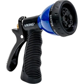 VIKING Hose Nozzle, Garden Hose Nozzle with 8 Spray Patterns, Adjustable Heavy Duty Water Hose for Washing Car, Watering Plants, Washing Pets, and Home Use
