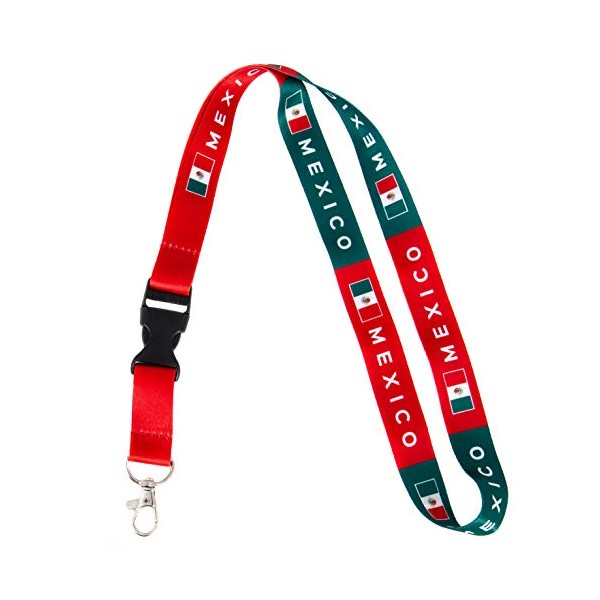 Country of Mexico Flag Car Keys ID Badge Holder Keychain