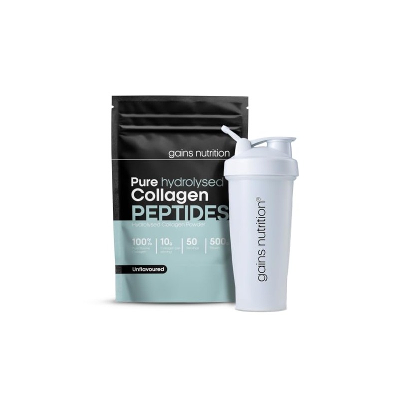 GN Hydrolysed Bovine Collagen Peptides Powder, Unflavoured, Type I and