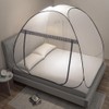Pop Up Mosquito Net Tent for Beds with Bottom,Bed Canopy