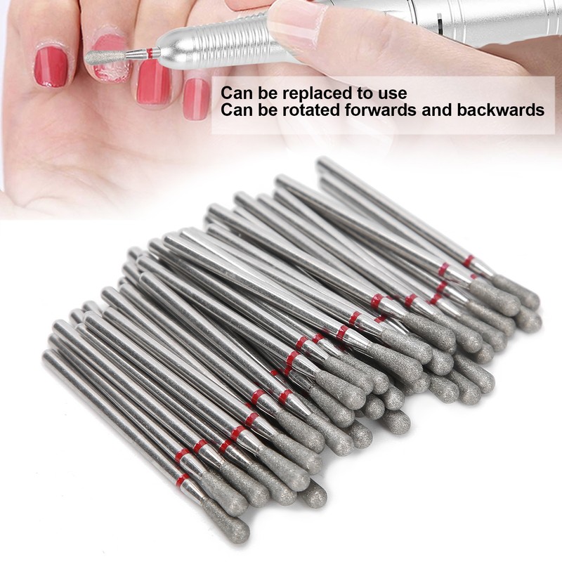 50pcs Professional Nail Polishing Grinding Head Nail Drill Bits Manicure