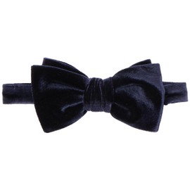 HUGO Men's Velvet Bow Tie, Dark Blue405