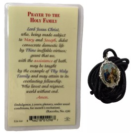 MEDAL SACRED FAMILY, MEDALLA  SAGRADA FAMILIA HOLY CARD FAVORS ESTAMPITA.