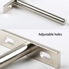2Pcs Floating Shelf Brackets 5 Inch Invisible Shelf Supports Hidden