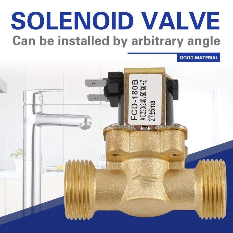 Nimoa Electric Valve, G3/4 Two-Way Water Inlet N/C Normal Closed
